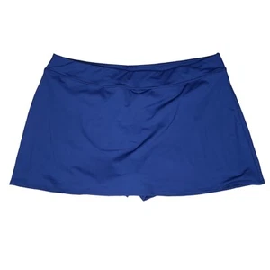 Lands End Schwimmrock 22W blau integrierter kurzer Skort - Bild 1 von 5