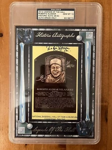 Roberto Alomar Autographed Legends of the Hall Plaque PSA 10 - Picture 1 of 2
