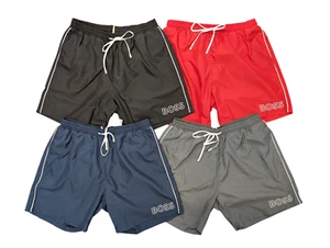 Hugo Boss Starfish Swim Shorts Mens Black Blue Grey Red - Picture 1 of 17