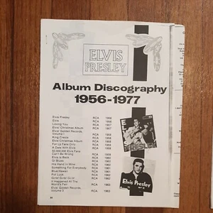 Lista de discografía y letra de canciones de álbum de colección privada de Elvis Impersonators - Imagen 1 de 8