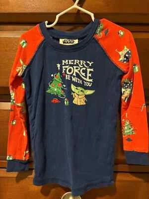 Disney Star Wars Grogu Munki Munki Merry Force Be With You Kid's Pajamas - Image 1 of 4