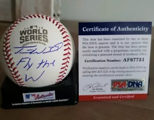 TRAVIS WOOD signed Auto 2016 World Series Baseball CHICAGO CUBS w/ COA PSA PROOF - Bild 1 von 5