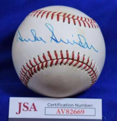 Duke Snider JSA COA Autographed National League Signed Baseball - Image 1 of 2