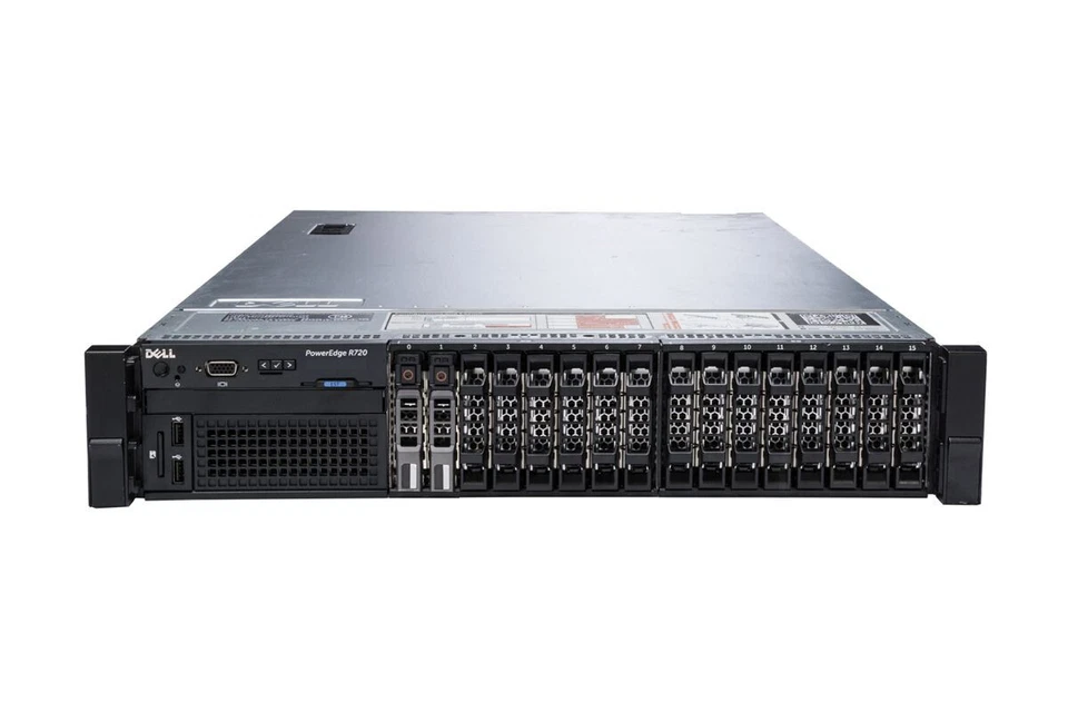 Dell PowerEdge R720 2x Six-Core E5-2640 2.50GHz 64GB Ram 2x 400GB SSD 2U Server - Image 1 of 1