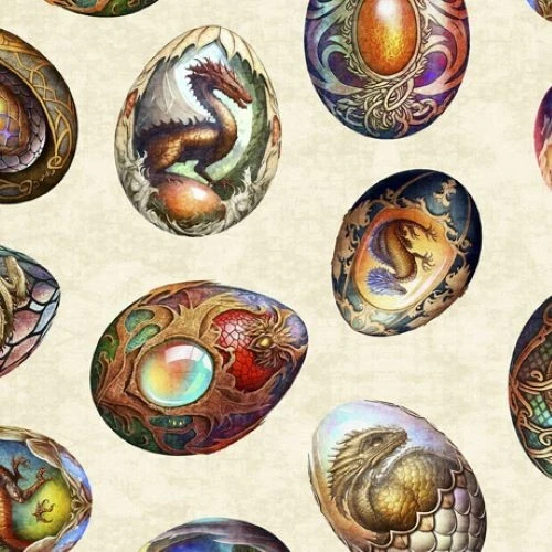 Dragon Fyre-1/2 Yard Increments Cut Continuously (29930-E Dragon Egg) QT Fabrics - Image 1 of 1