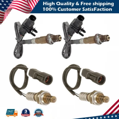Sensor de oxígeno 4 piezas aguas arriba + aguas abajo para Lincoln 3,7 L MKS 2009 2010 MKT 2010 Foto 1 de 4