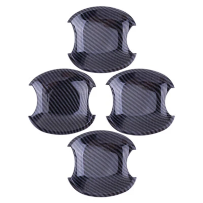 Carbon Fiber ABS Door Handle Bowl Cover Trim Fit for Toyota Corolla 03-13 zw - image 1 of 4