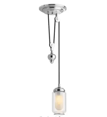 22654-PE01-CPL KOHLER Artifacts 1-Light Polished Chrome Adjustable Pendant - Image 1 of 4