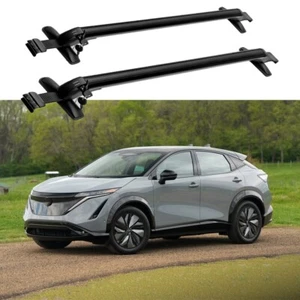 Fits for Nissan Ariya 2022-2025 2PCS Crossbar Luggage Roof Rack Rails Aluminum - Picture 1 of 16