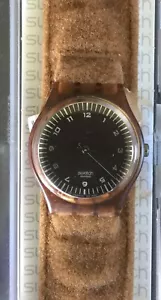NOS Nuovo Swatch Smoothly Chocolate GF111 Orologio Vintage 2001 - Foto 1 di 3
