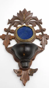 vintage Taschenuhrenständer Holz vintage pocket watch stand in wood - Bild 1 von 12