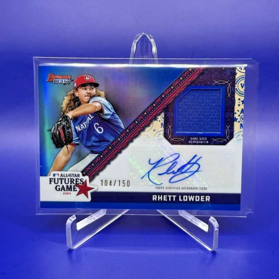 2024 Bowman's Best - Rhett Lowder All-Star Futures Game - Blue Refractor /150 - Image 1 of 1