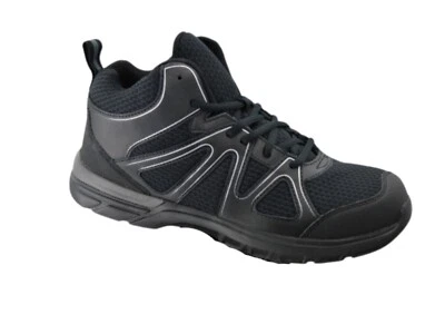 SAFE T STEP Mens Lightweight Safety Steel Toe Cap Work Boots Black Trainers Shoes