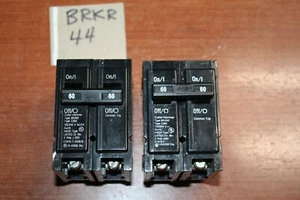Cutler Hammer BR260 Circuit Breaker 60A 2 Pole QTY:2 - Picture 1 of 5