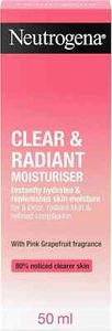 2xNeutrogena Clear & Radiant Moisturiser (1x 50ml), Daily 50 ml (Pack of 1) - Picture 1 of 2