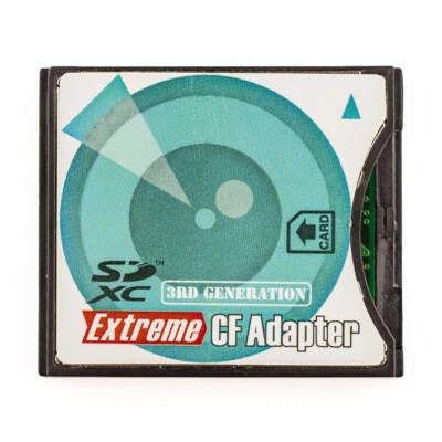 New Extreme Compact Flash Card Adapter SD SDHC SDXC WIFI Eye-fi SD to Type II CF - Image 1 of 4