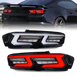 LED Tail Lights for Chevrolet Chevy Camaro 2019-2025 Sequential Clear Rear Lamps - Picture 1 of 12