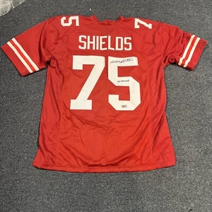 Will Shields Signed & Inscribed "92 Outland" Custom Red Jersey Tri-Star Holo XL - Picture 1 of 5