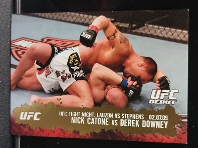 Nick Catone Derek Downey #125 2009 Topps UFC Round 2 Thick Gold Parallel - Image 1 of 2