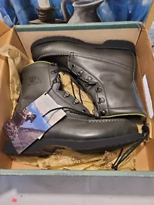 Stivali Rocky vintage in pelle verde scuro oliva 1620 con scatola misura 9M - Foto 1 di 11