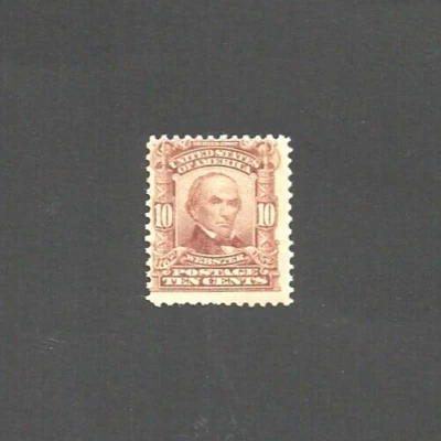 US Scott #307 MNH OG, 10 cent Webster, VG/Fine centering, sound - Image 1 of 2