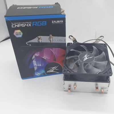 ZALMAN CNPS4X spectrum RGB LED BLACK CPU Heatsink Cooler FAN Intel  - Image 1 of 4