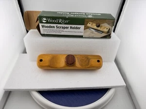 Wood River  Wooden Scraper Holder. New In The Box. Older  Product Very Nice.  - Picture 1 of 3