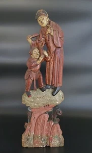 ANTIQUE CHINESE WOOD CARVING RELIEF PANEL - Picture 1 of 13