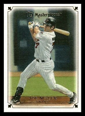2007 Upper Deck Masterpieces Joe HOF Mauer  Minnesota Twins #35 NM-MINT - Изображение 1 из 2