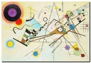WASSILY KANDINSKI- QUALITY CANVAS ART PRINT- Poster 24x18" - Composition - Picture 1 of 1