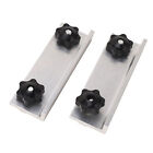 2Pcs Aluminum Alloy Long T Track Stop Kit For Pocket Hole Clamps Miter Frames
