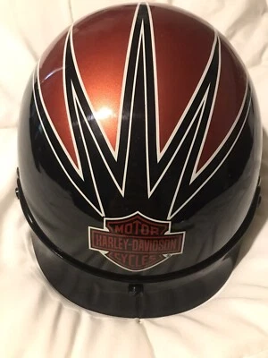 Womens Harley Davidson XS Helmet (HD Orange And Black - Image 1 of 4