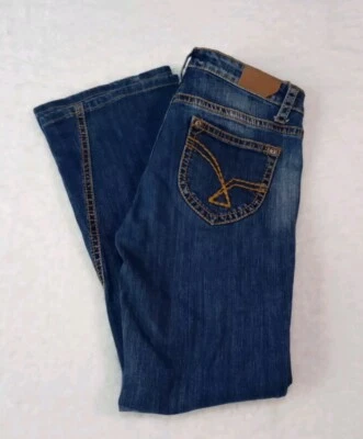 Vigoss The Harlem Flare Women's Jeans 9 Thick Stitch Blue Denim Jeans  - Image 1 of 4