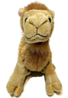 Ganz Webkinz Retired Tan Shaggy Two Hump Camel HM341 Beanbag Plush Toy - Image 1 of 4