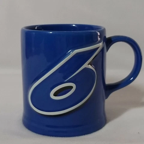 Mark Martin Valvoline Roush Racing NASCAR #6 Coffee Cup Mug Blue Cover
