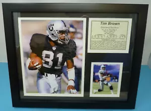 TIM BROWN RAIDERS FRAMED PHOTO - Picture 1 of 4
