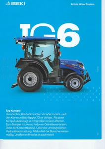 Iseki TG 6 Schlepper Prospekt - Bild 1 von 1