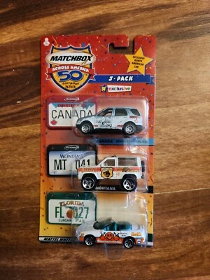 Matchbox Across America 3 Pack Canada Montana Florida Toys R Us Exclusive 50th - Image 1 of 2
