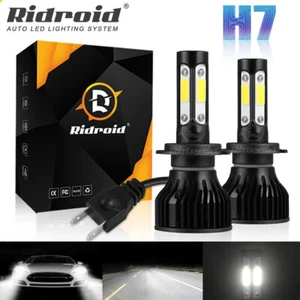 2x H7 6000K LED Headlight Kit High Low Beam Bulbs 12000LM White Super Bright - Bild 1 von 20