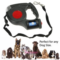 lighted retractable dog leash