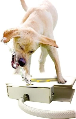 Fuente de agua para perros pata activada perro aspersor juguete exterior fresco Foto 1 de 4