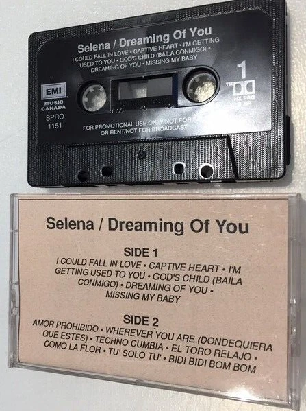PLAYED ONCE Selena Dreaming of You CANDA PROMOTIONAL Cassette Rare Foto 1 de 1