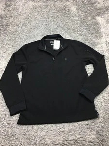 DKNY 1/4-Reißverschluss Sweatshirt Herren Größe Medium schwarz Langarm Stehkragen - Bild 1 von 13