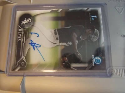 2016 Bowman Chrome Franklin Reyes Prospect Auto Autograph White Sox (A)  - Image 1 of 2