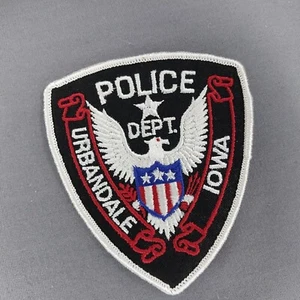 Urbandale IA Iowa Police Dept. 4 1/4" älteres Käsetuch Aufnäher - Bild 1 von 2