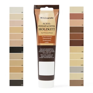 Stucco per legno acrilico spatola fine spatola stucco pasta per legno riempitivo per legno kit per legno tubo 250 g - Foto 1 di 33