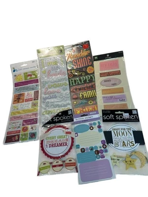 Juego de pegatinas surtidas para álbumes de recortes K & Company Colorbok bebé boda etc. Foto 1 de 4