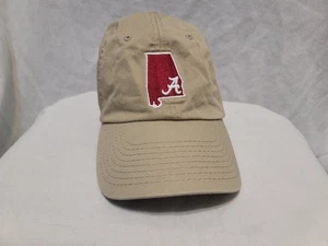 Alabama Crimson Tide Fan Favorite Hat Cap Men Crimson Logo Strap Back Adjustable - Picture 1 of 8