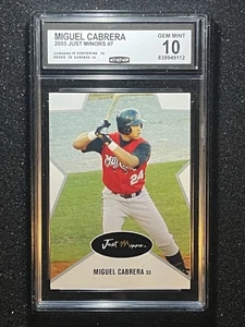 Miguel Cabrera - 2003 Just Minors #7 Gem 10 - Marlins/Tigres  - Imagen 1 de 2