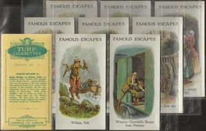 CARRERAS-FULL SET- FAMOUS ESCAPES 1926 (P10 CARDS) WINSTON CHURCHILL - EXCELLENT - Picture 1 of 1